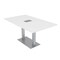 Skutchi Designs 35.5 in W, 59.5 in L, 29 in H, Engineered Wood Top, White HAR-REC-36x60-DOU-ELEC-XD09 - alternate 1
